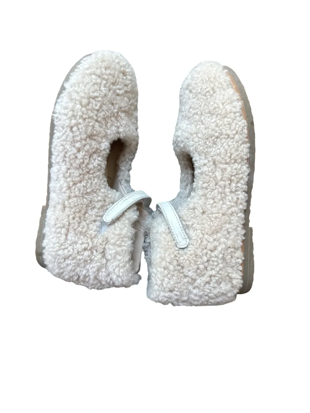Manuela de Juan Luxury Shearling Mary Jane Shoes – Size 29